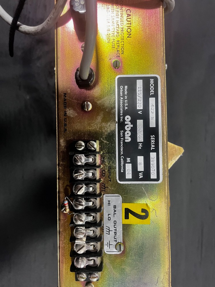 Orban Stereo Parametric Equalizer 622b Blue Face