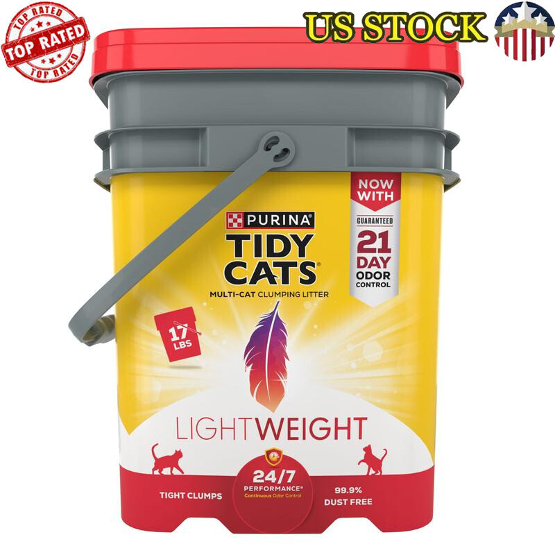 Performance Multi Cat Litter Low Dust LightWeight Odor Control Easy Pour ＆ Store
