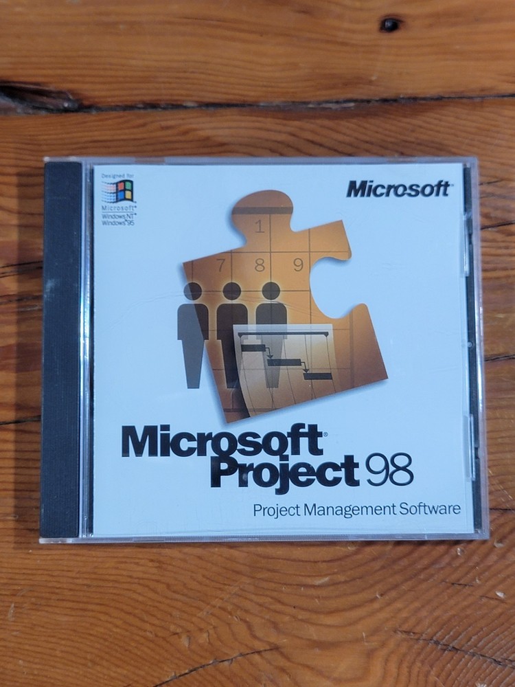 Microsoft Project 98 Project Management Software w/ CD Key