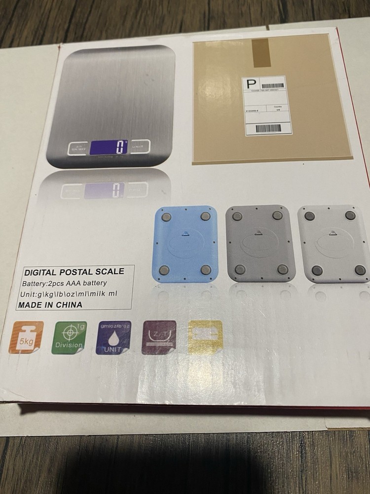 Digital Small Postal Scale 5kg Capacity, 1g Division, Multiple Units, Auto-Off