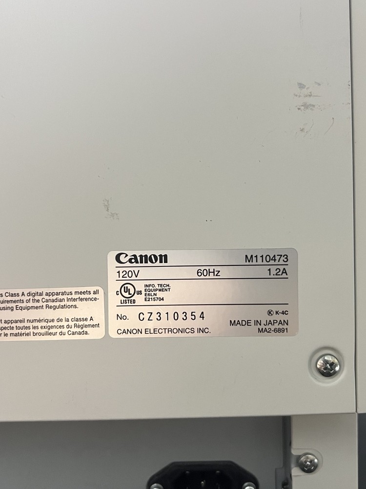 Canon - DR-9080C - USB Color Duplex Document Scanner 600 Dpi 24 Bit - WORKING
