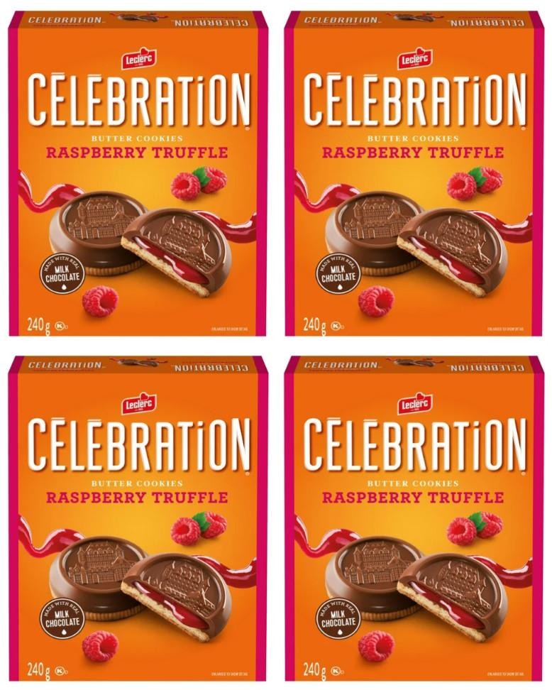 Celebration Raspberry Truffle Cookie, 240g (4 Pack)