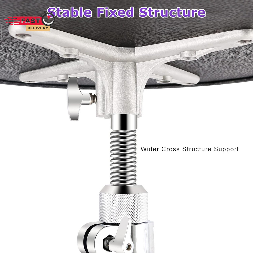 EASTROCK Drum Throne Adjustable Height, Drum Stools Rotatable Padded Motorcycle