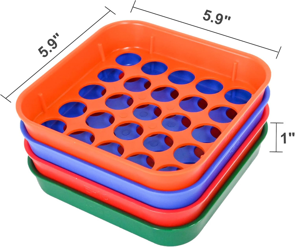 ESSENTIAL Coin Sorters Tray, 4 Color-Coded Coin Sorting Tray with 160 Assorted C