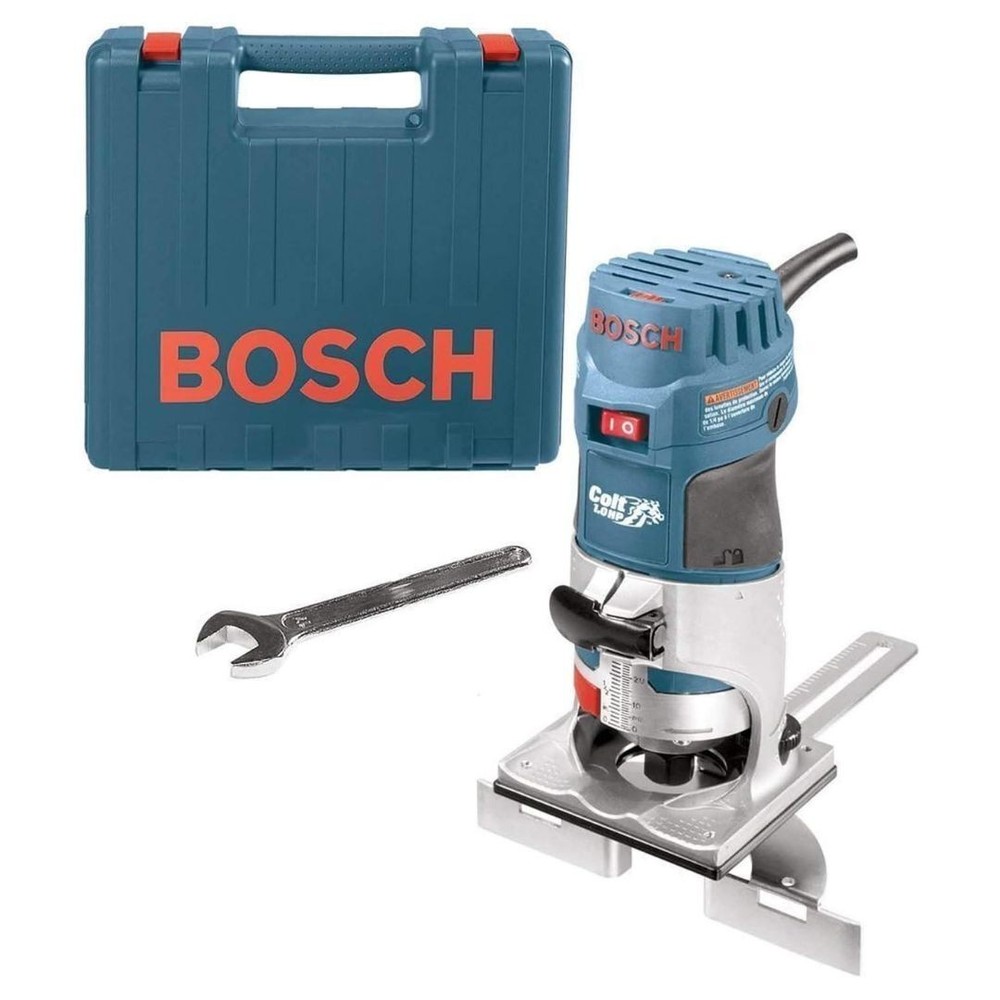 Bosch Colt Palm 5.7 Amp 1 HP Fixed Base Variable Speed Router Edge Guide
