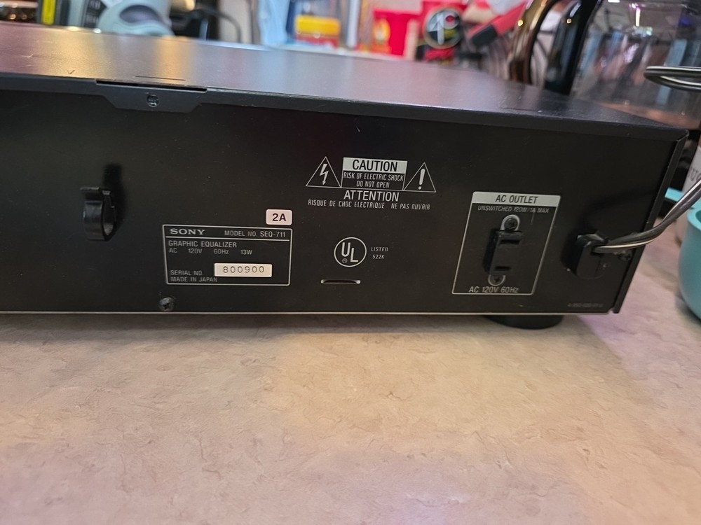 Sony SEQ-711 2 Channel 7 Band Digital Equalizer Bundle Remote *Read description*