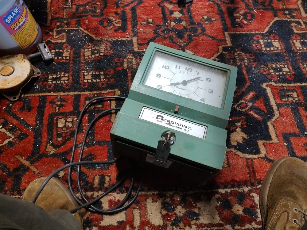 Acroprint Time Recorder Co. 150nr4 Old Time Clock