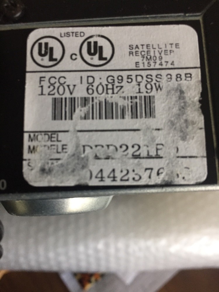 RCA DIRECTV RECEIVER PLUS Direct TV Satellite Box. No remote