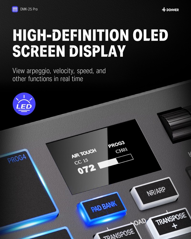 Donner DMK-25 Pro MIDI Keyboard Controller