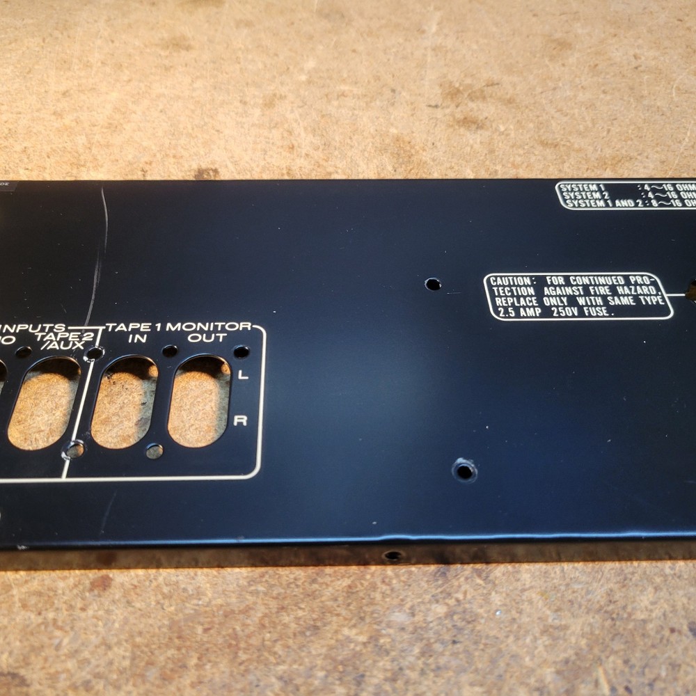 Marantz SR-2000 Back Plate