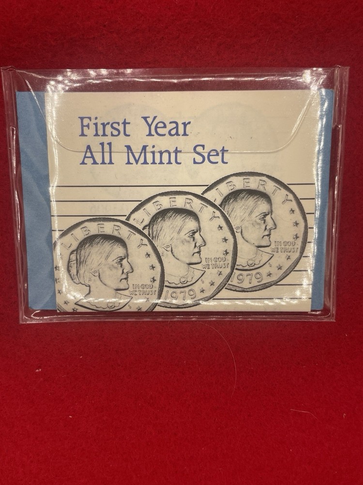 🌴 Susan B. Anthony 'First Year' 1979 All Mint Dollar Set