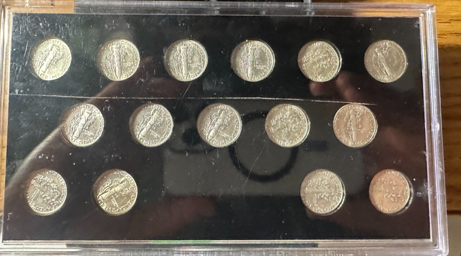 1941 - 1945 Choice Mercury Dime Set (P/D/S 15-coin set) You Grade AUB1