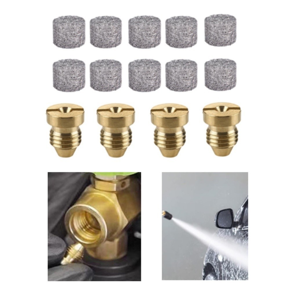High Performance Foam Sprayer with 4 Brass Tips and 10 Foam Mesh Inserts