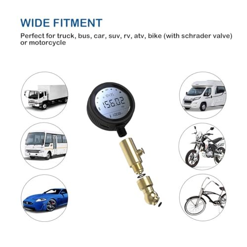 Digital Tire Pressure Gauge with High Accuracy Sensor Type-C Charging Function