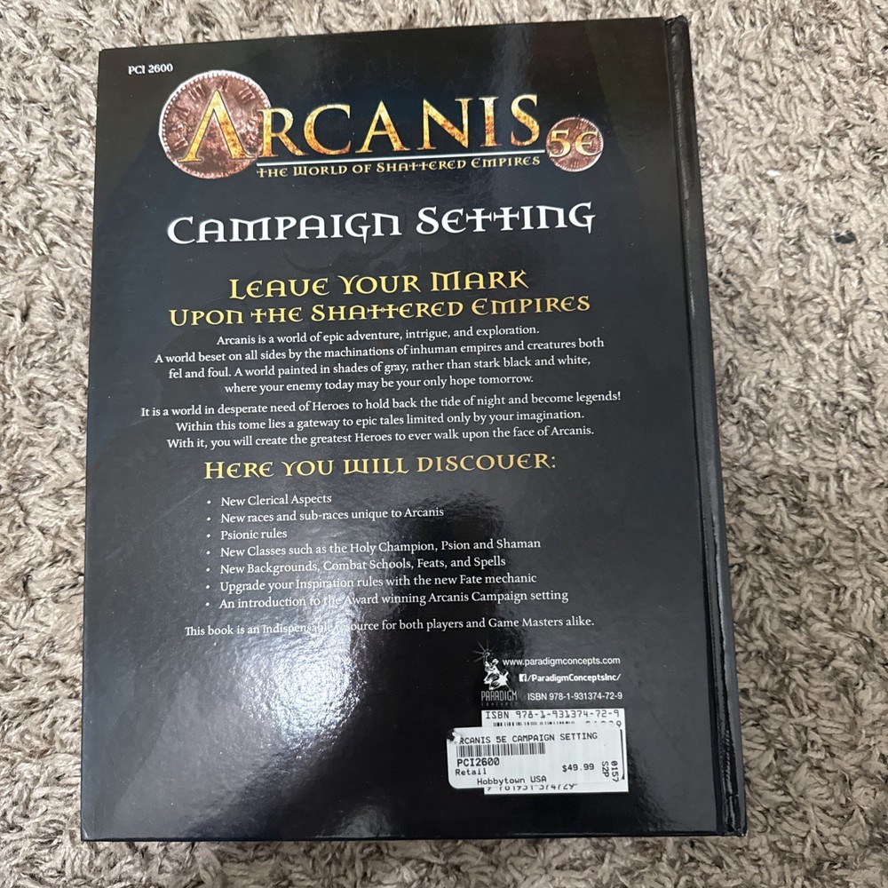 Arcanis Campaign Setting