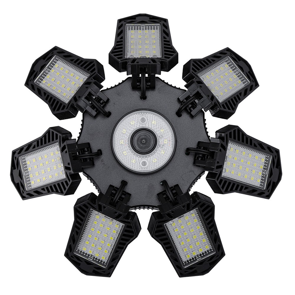 LED Garage Light 6500K Super Bright Work Shop Ceiling Light Deformable Bulb Lamp