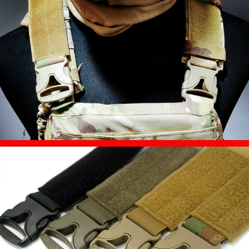 Tactical Quick Release Removal Hook & Loop For Tactical AVS Vest Shoulders