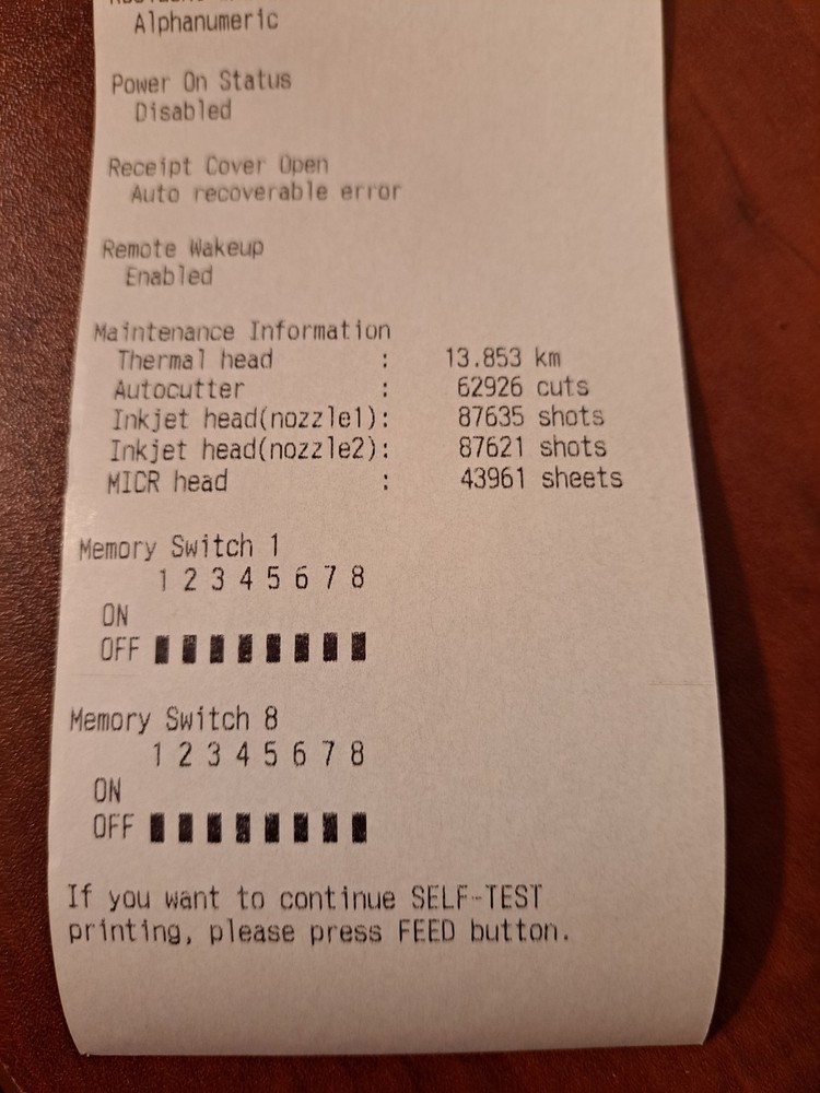 EPSON TM-S9000MJ M273A MULTIFUNCTION SCANNER RECEIPT PRINTER **READ** #4