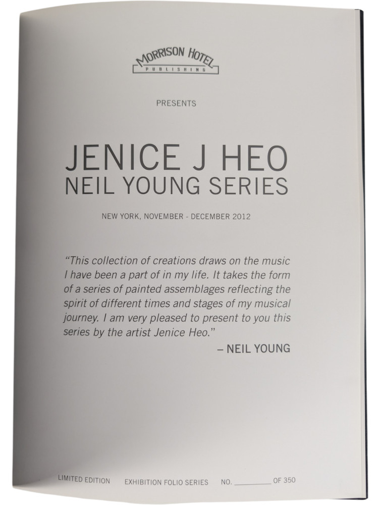 Jenice J Heo Neil Young Utopia Artwork Book 2013 Limited to 350 HC Morrison