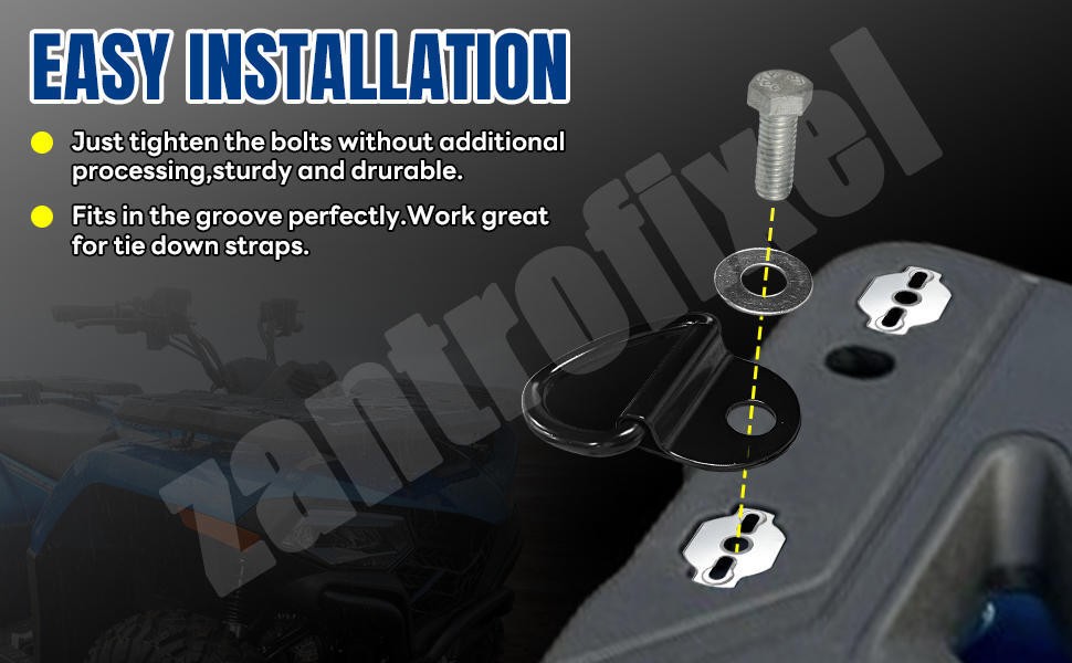 2Set For CF MOTO ATV UTV Accessory Anchor Tie Down Anchor Kit DType Lifting Ring