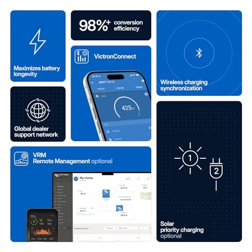 SmartSolar MPPT Solar Charge Controller (Bluetooth) - Charge Controllers for