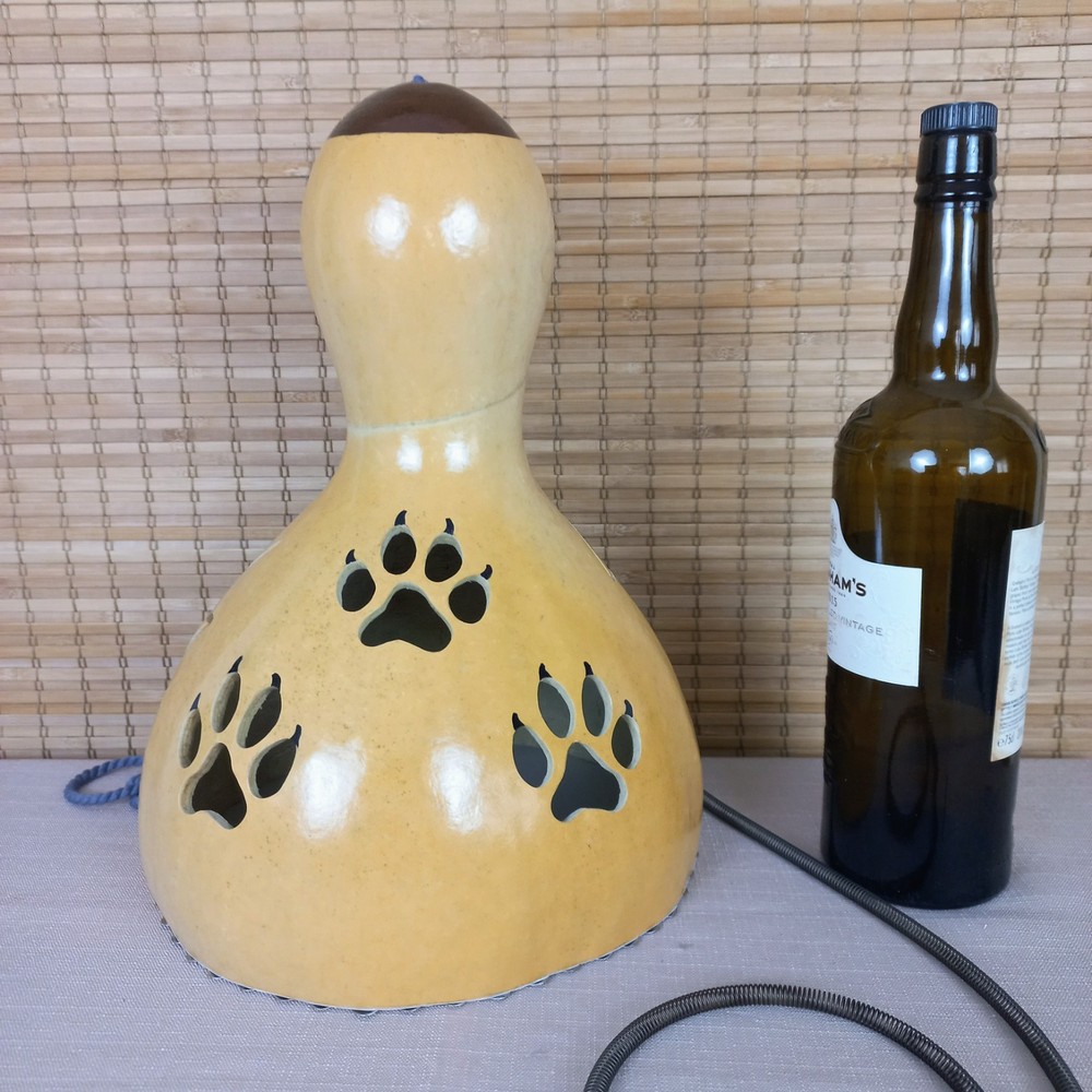 Hand-Painted Lion Thunder Gourd - Unique Percussion Instrument