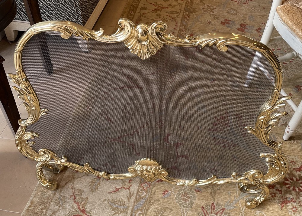 French Rococo Fireplace Screen