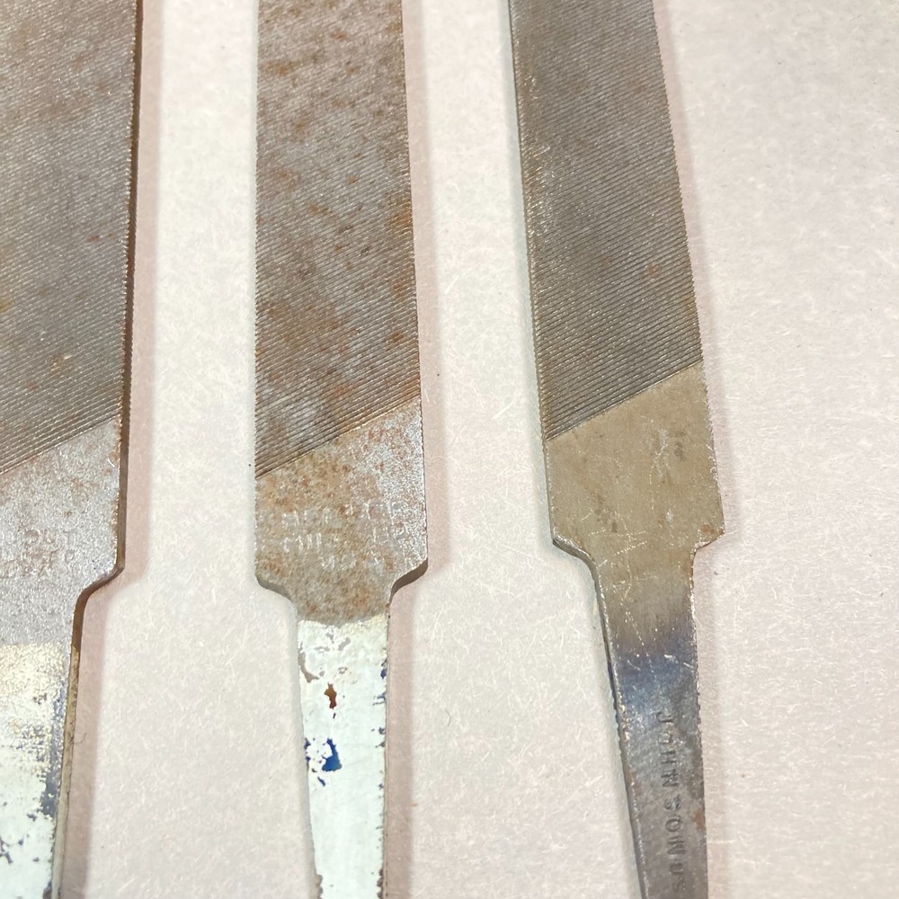 4 Flat Files 7 3/4" w/ 2 Heller USA