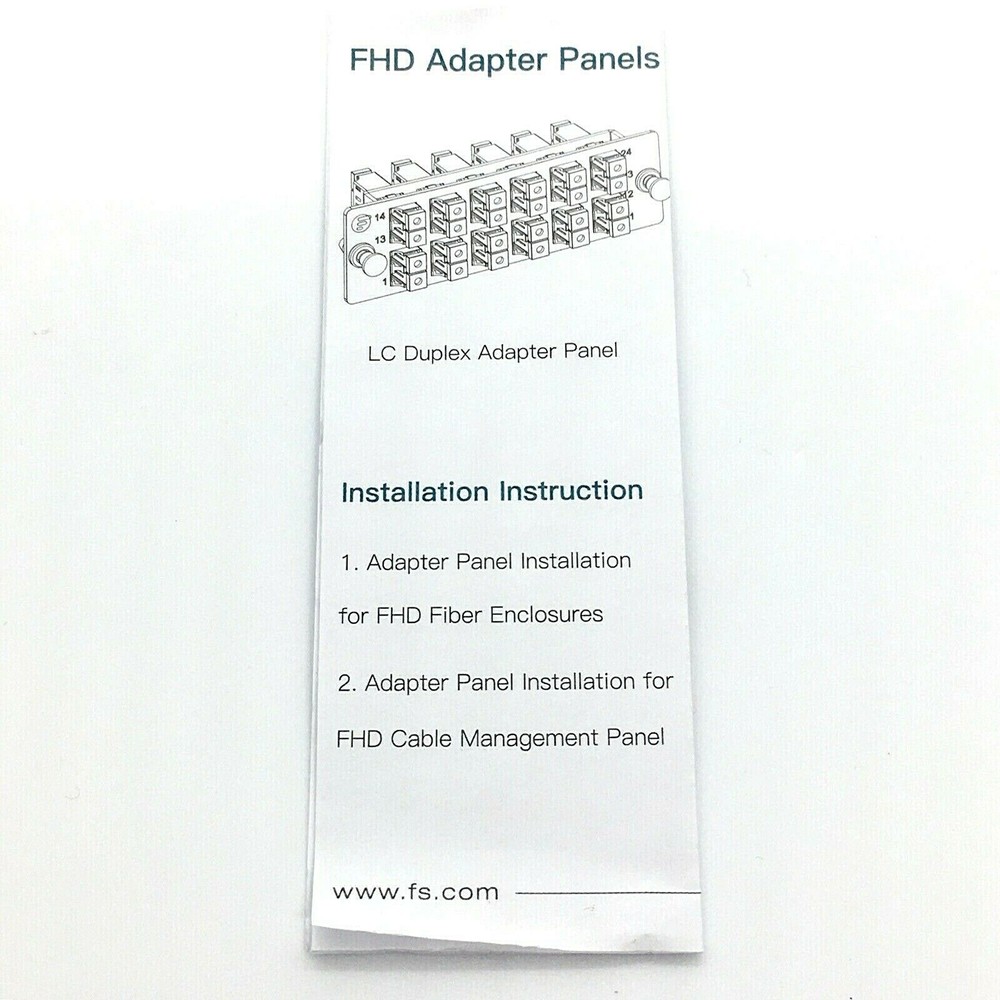 Fiber Optic Adapter Panel with 6 SC Duplex Adapters - FS Product ID: 51284