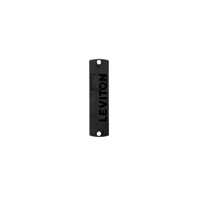 Leviton 5F100-PLT SDX Single-Mode (OS2) Blank Precision Molded Plate Black
