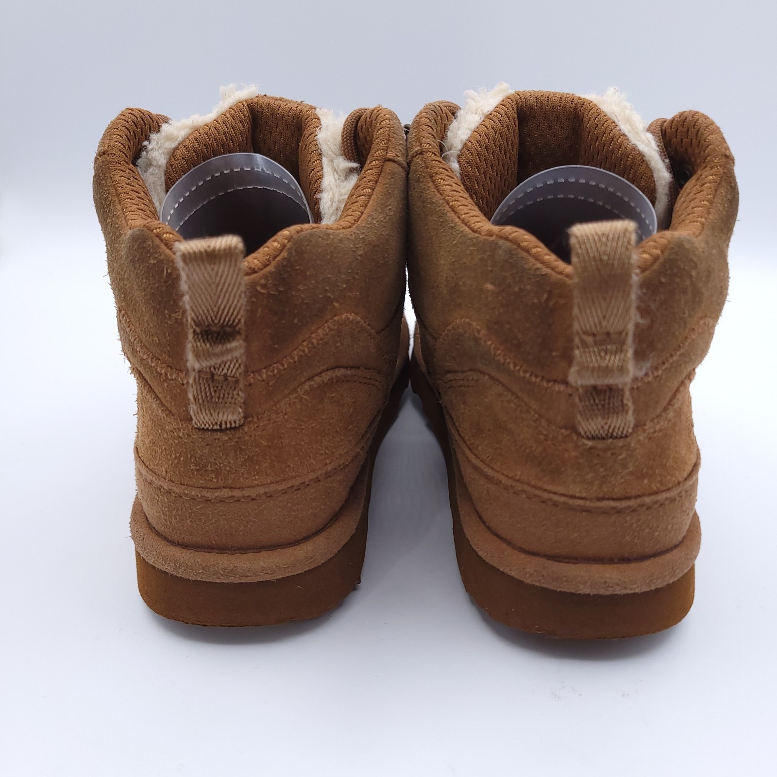 UGG Australia Highland Hi Heritage Boots Boys Size 2 Chestnut Brown Leather