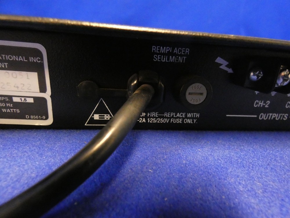 Crown D-75A Two Channel Power Amplifier (Tested-Working)