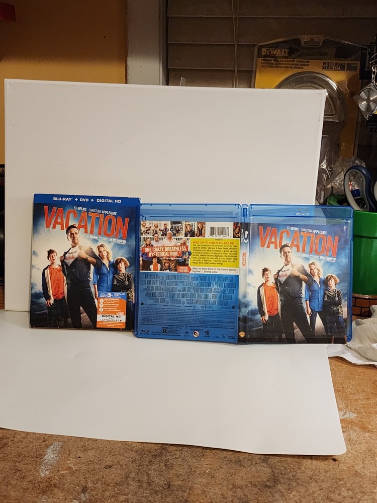 Replacement Empty Single Blu-ray Case W/ Custom Cover - (No Discs) For Vacation