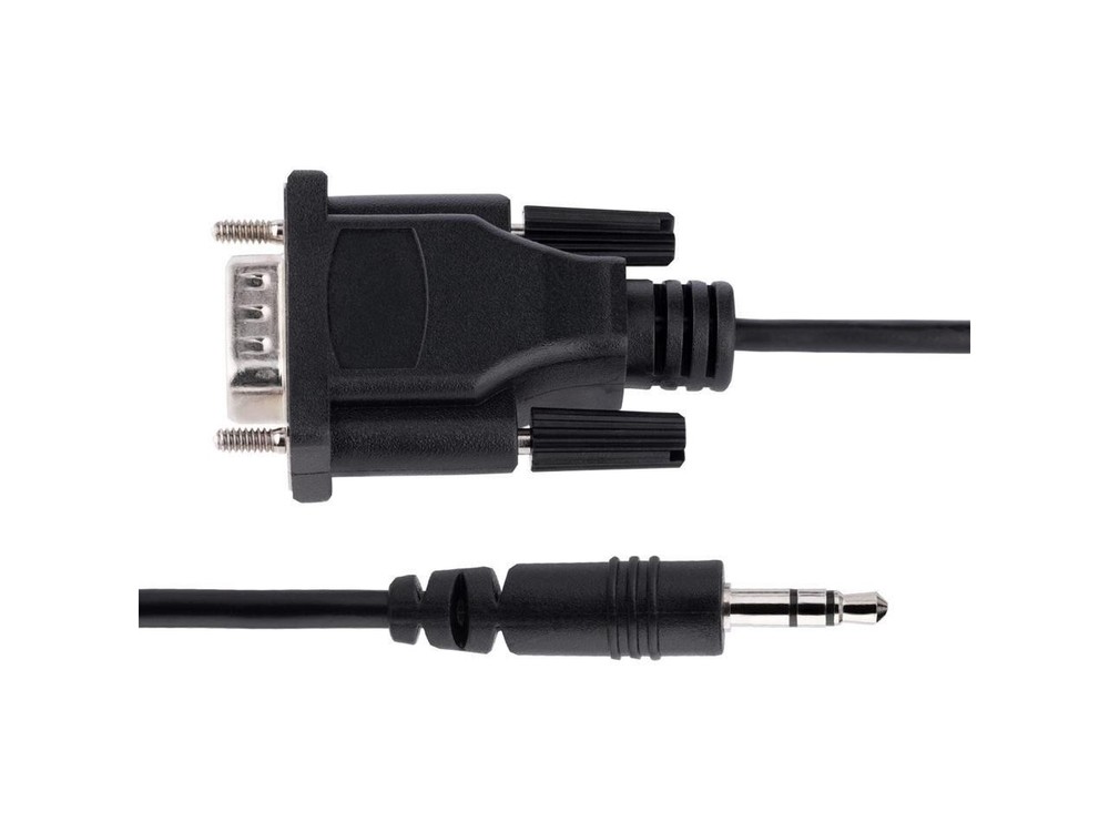 StarTech 3ft 1m DB9 to 3.5mm Serial Cable for Serial Device Configuration RS232