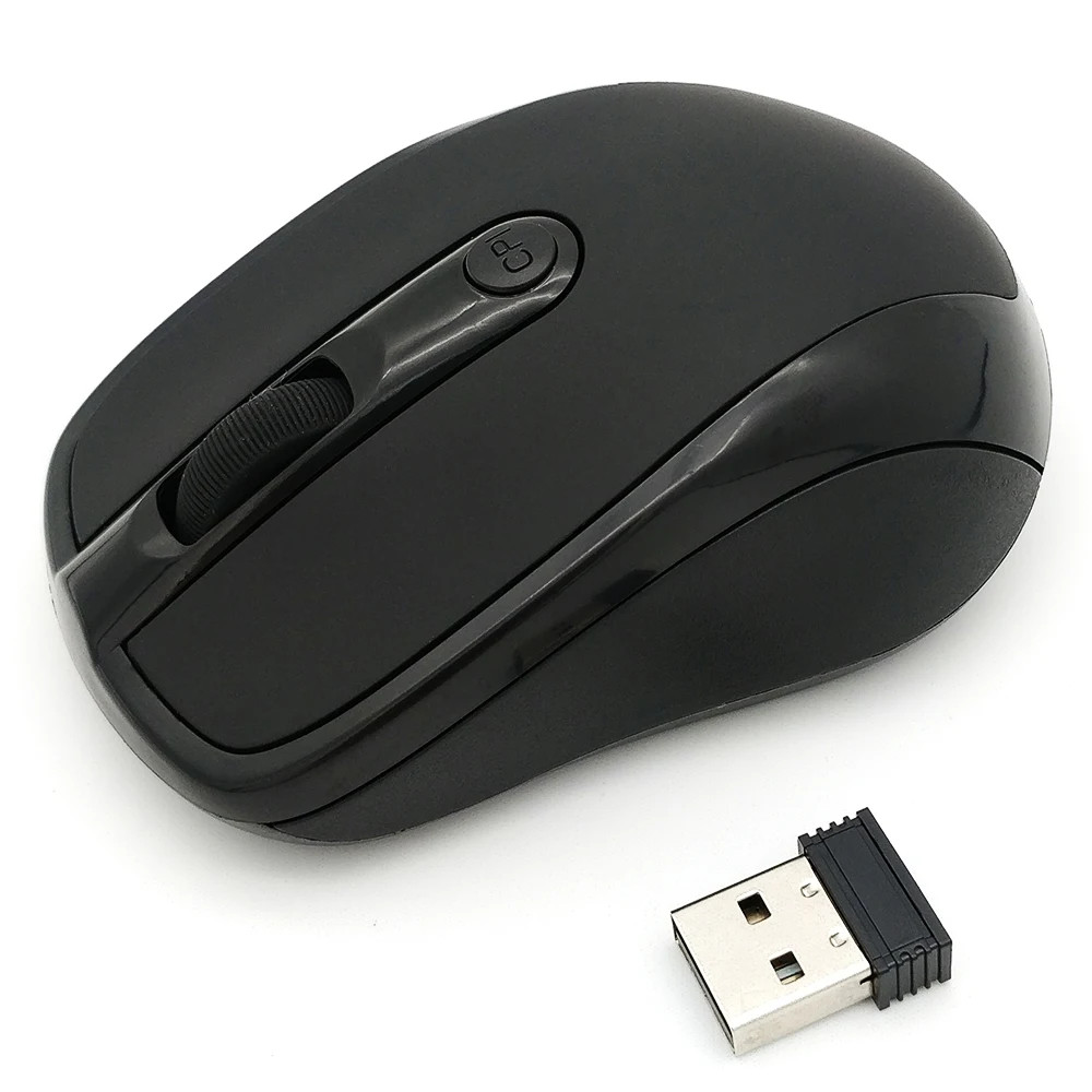 USB Wireless Mouse 2000DPI Adjustable Receiver Optical Computer 2.4GHz Comfort
