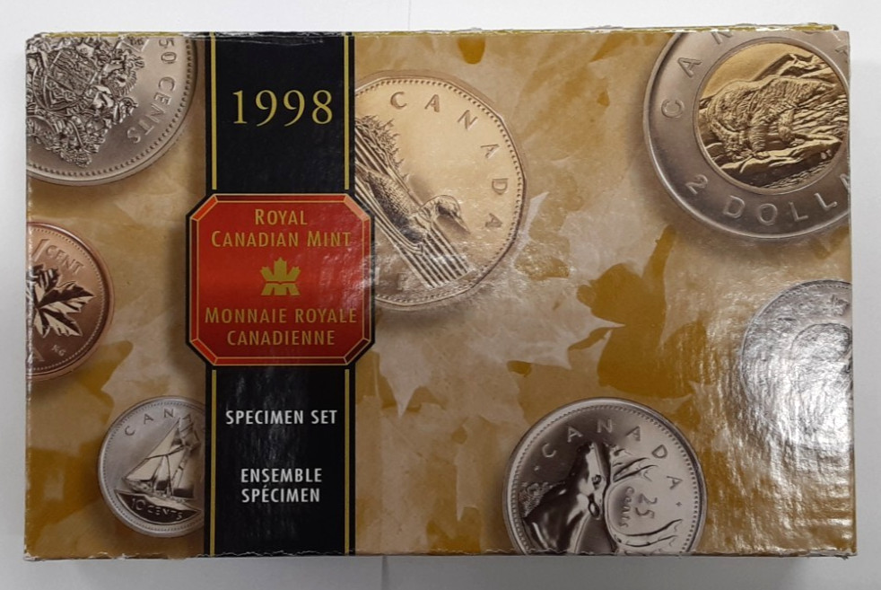 1998 Canada Specimen 7 Coin Set in RCM Case w/COA