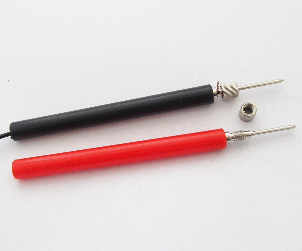 8pcs DIY Multimeter Test Probe No Cable Assemble Free Soldering Long Handle