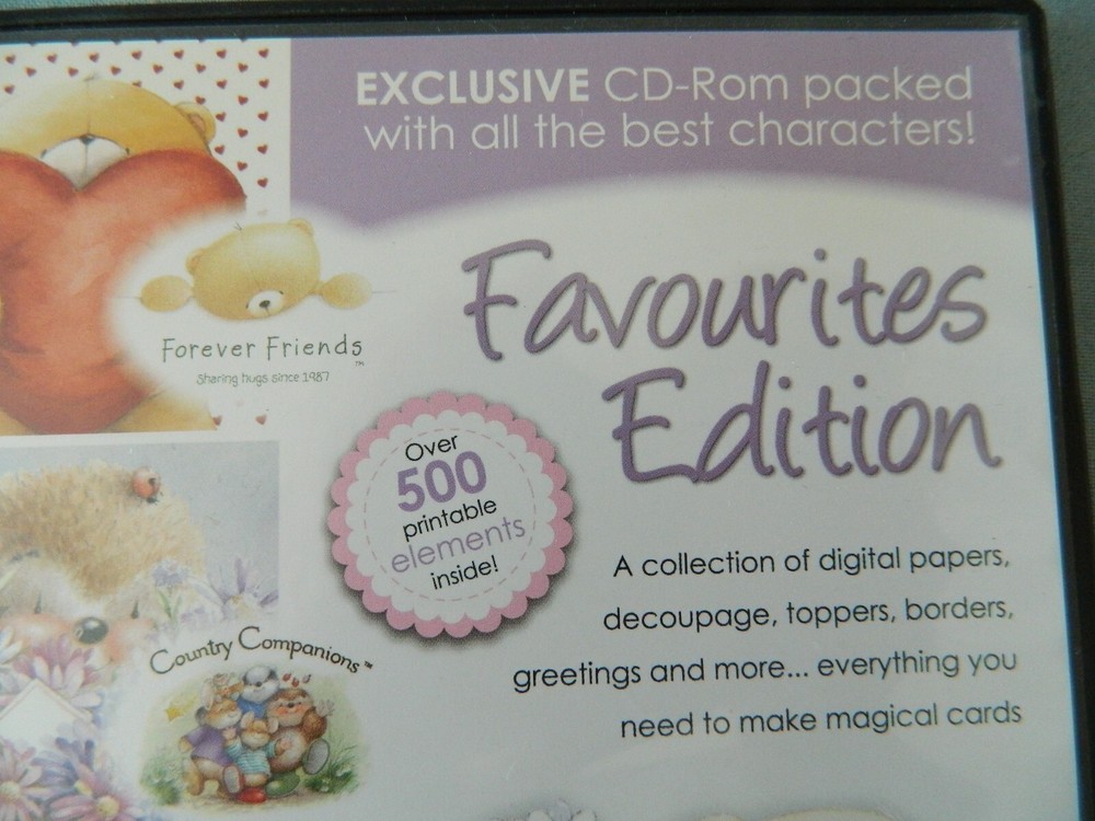 DOCRAFTS Digital Designer CD-Rom FAVOURITES EDITION 500 Printable Elements
