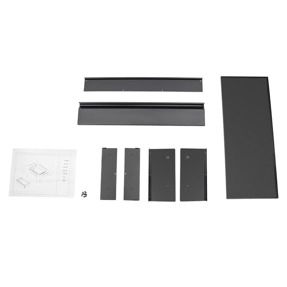 33” Black Space Saver Sliding Under Desk Storage Drawer Pull-out Drawer