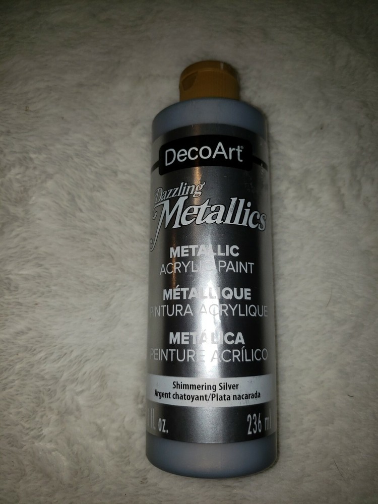 DecoArt Dazzling Metallics Shimmering Silver 8fl.oz