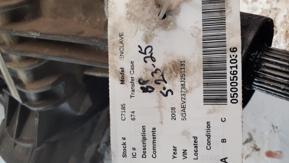 Used Transfer Case Assembly fits: 2008 Buick Enclave Grade A