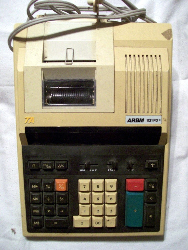 VINTAGE ADDING MACHINE TA ARBM 1121 PD 2  TAAG D8500