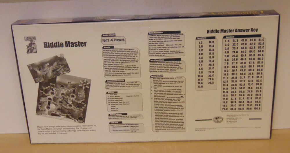 Riddle Master-Reading Comprehesion-Blue Level-Logic & Reasoning-Learning Well