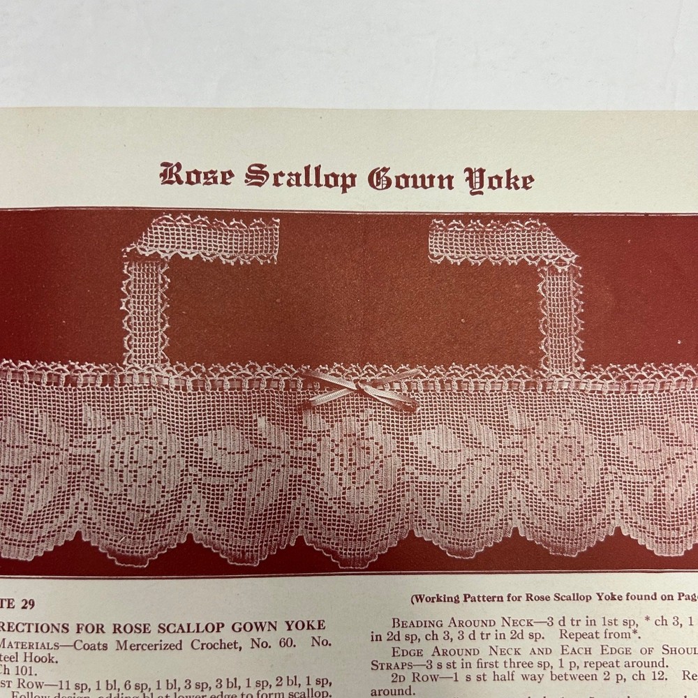 Antique Crochet Booklets Magazines Patterns 5 Booklets & 1 Pamphlet