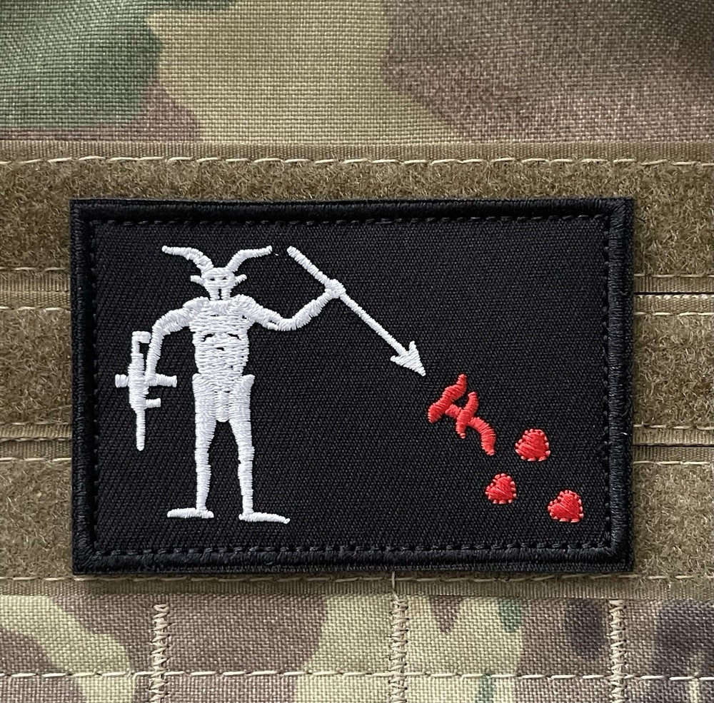 Forward Observations Group Queen Anne’s Revenge Blackbeard Pirate Flag Patch