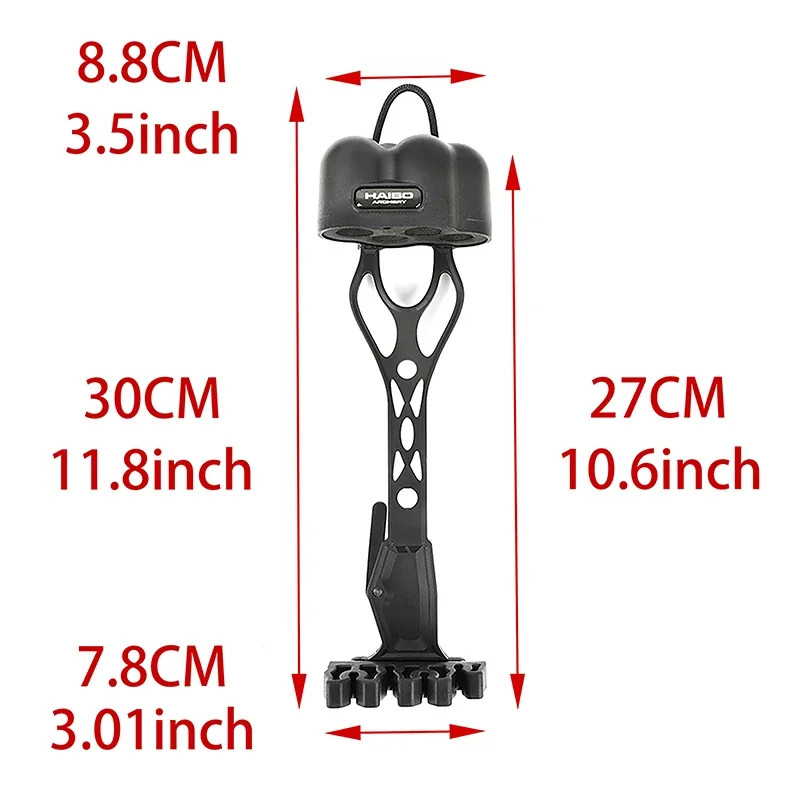 Archery Arrow Quiver Hold 4 Arrows Storage Adjustable Removeable for Outdoor Com