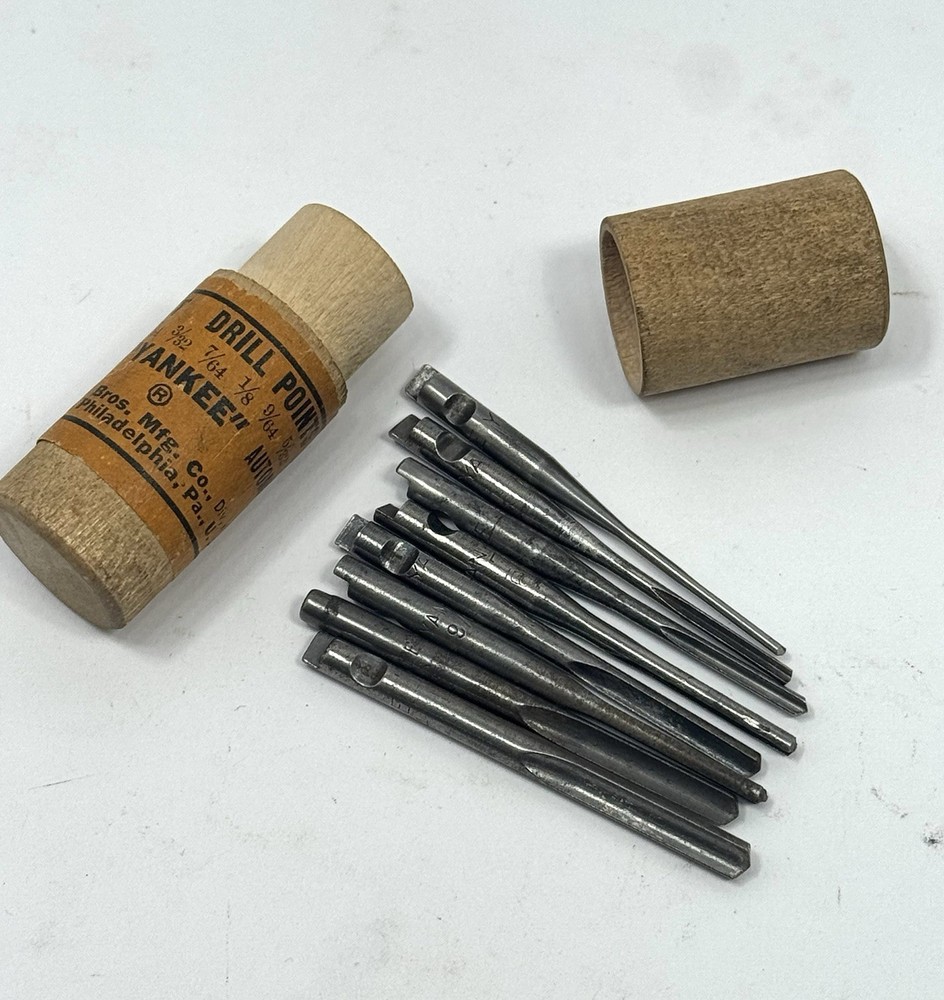 YANKEE Push Drill Points, North Bros. No 9, 8 Bits