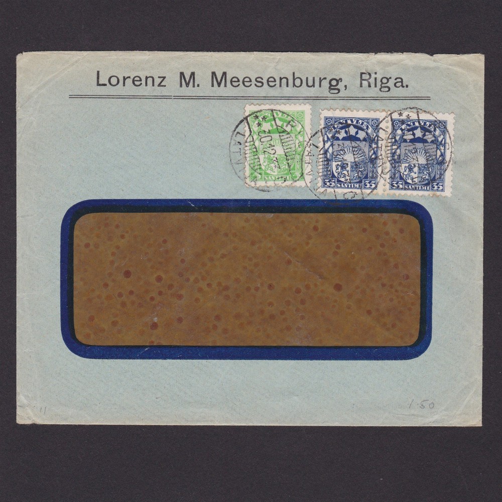 LATVIA 1933, Advertising cover from Riga
