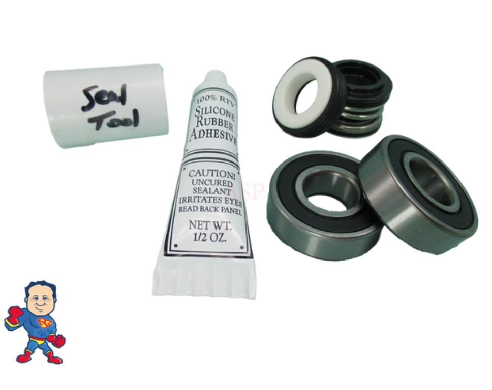 Aqua-Flo Fits XP2 XP2e (2) Front Bearing & Seal Pump Parts Kit Spa Hot Tub Pumps