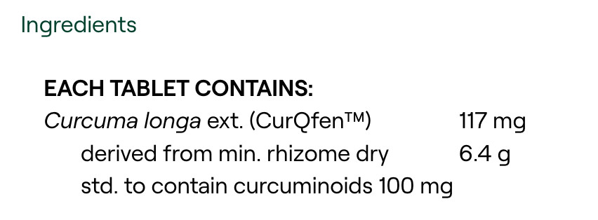MediHerb Curcuma Forte 60 Tablets